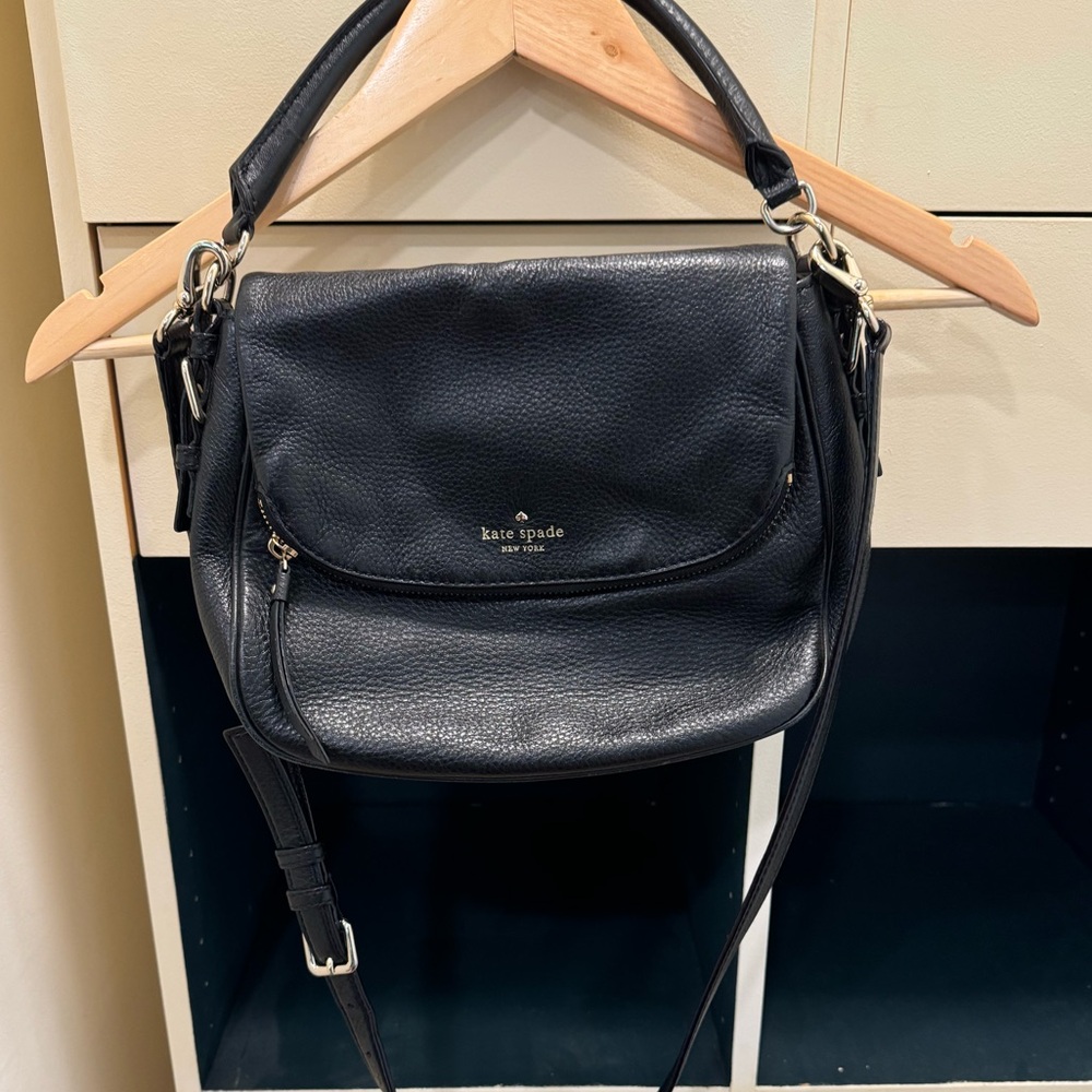 Kate Spade Pebble Black Cross Body Leather Bag